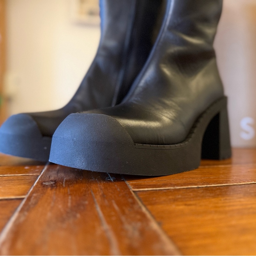Miista Black Heeled Boots - Brand New - Picture 6 of 15